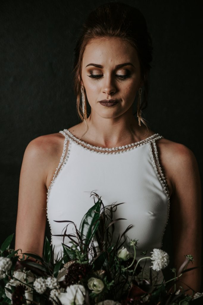 moody and modern bride