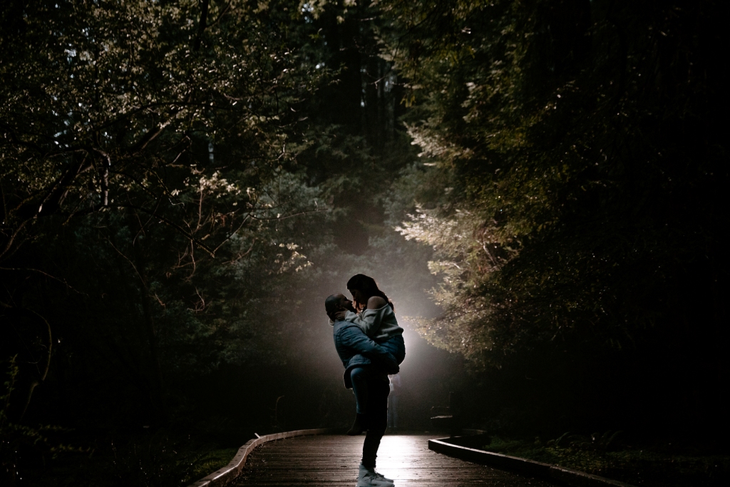 Engagement shoot in the Muir Woods